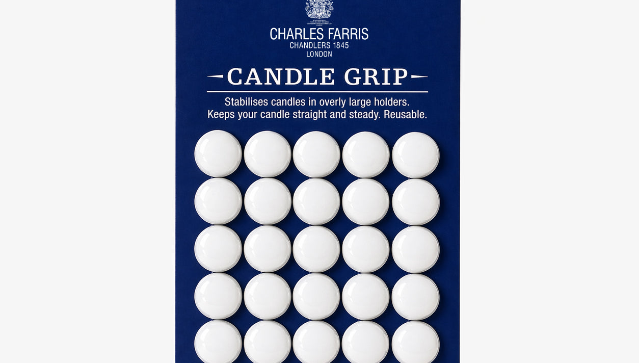A Charles Farris packet of wax candle grips.