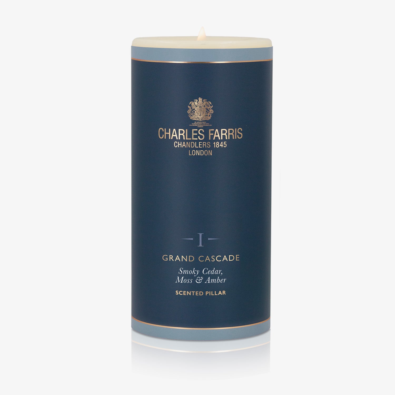 Grand Cascade Scented Pillar Candle.