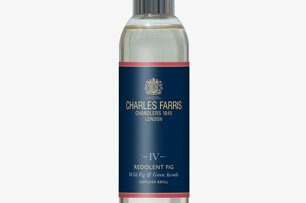 Charles Farris diffuser refill bottle on a white background