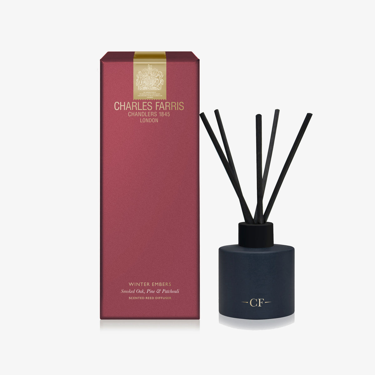Charles Farris Winter Embers reed diffuser in smoked oak, pine and patchouli