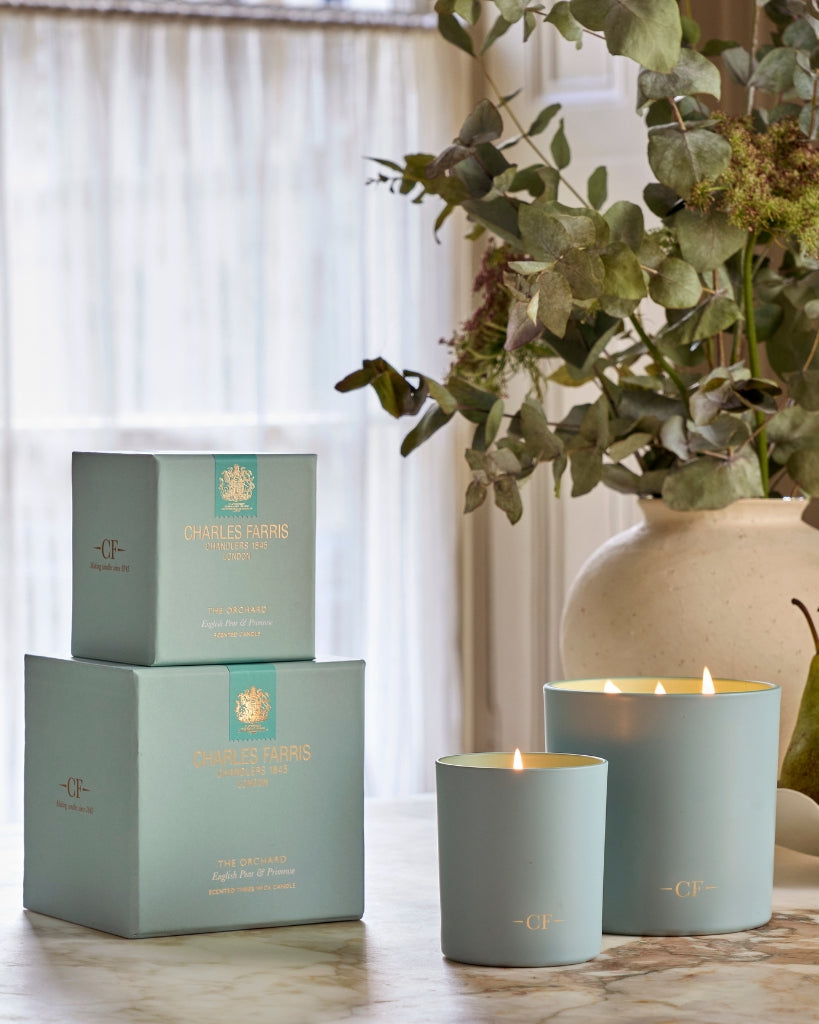 Charles Farris Orchard collection scented candles and home fragrances