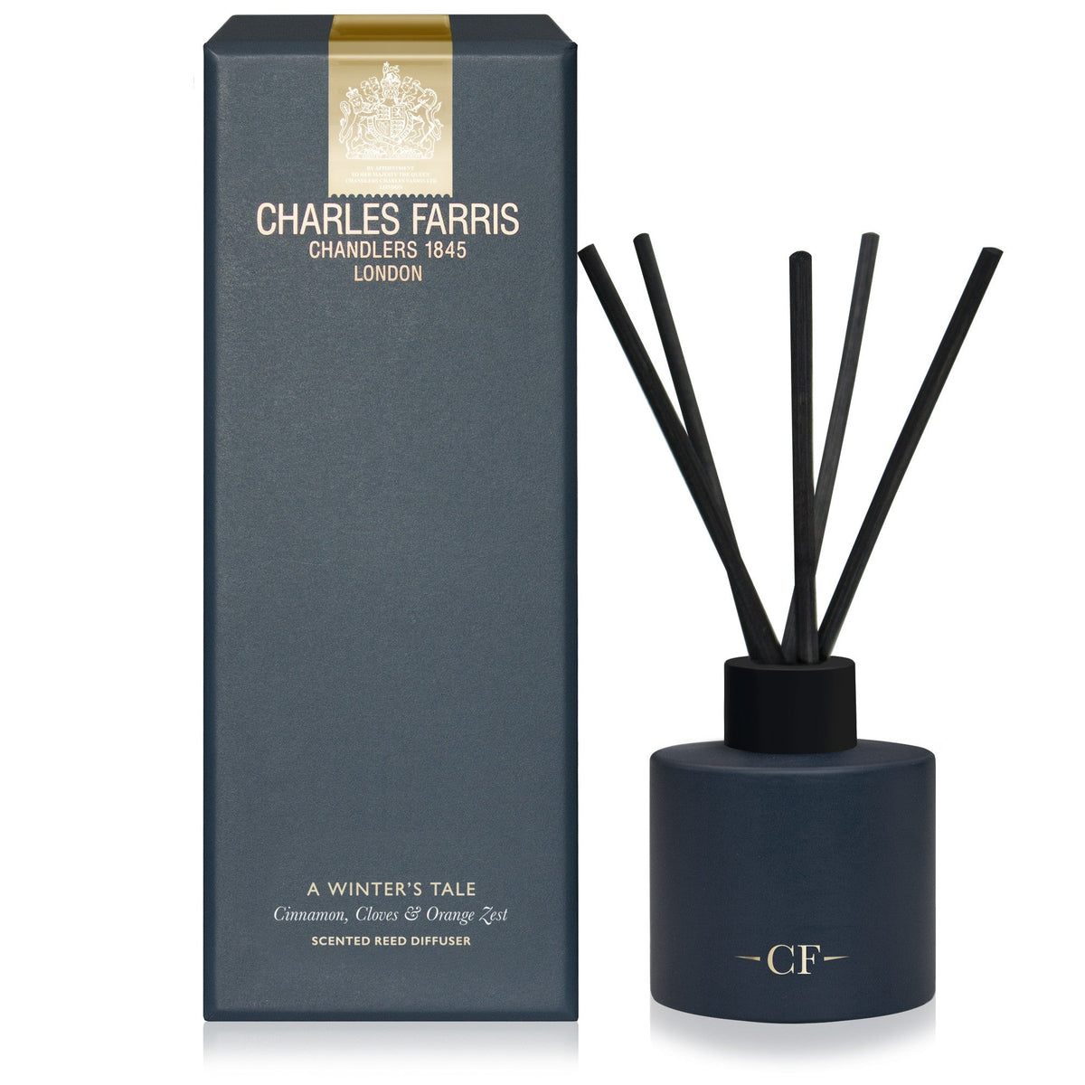 Charles Farris A Winter's Tale reed diffuser duo in orange zest, cinnamon and clove