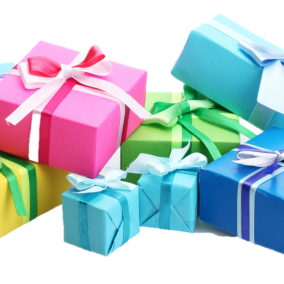 Graphic of gift boxes
