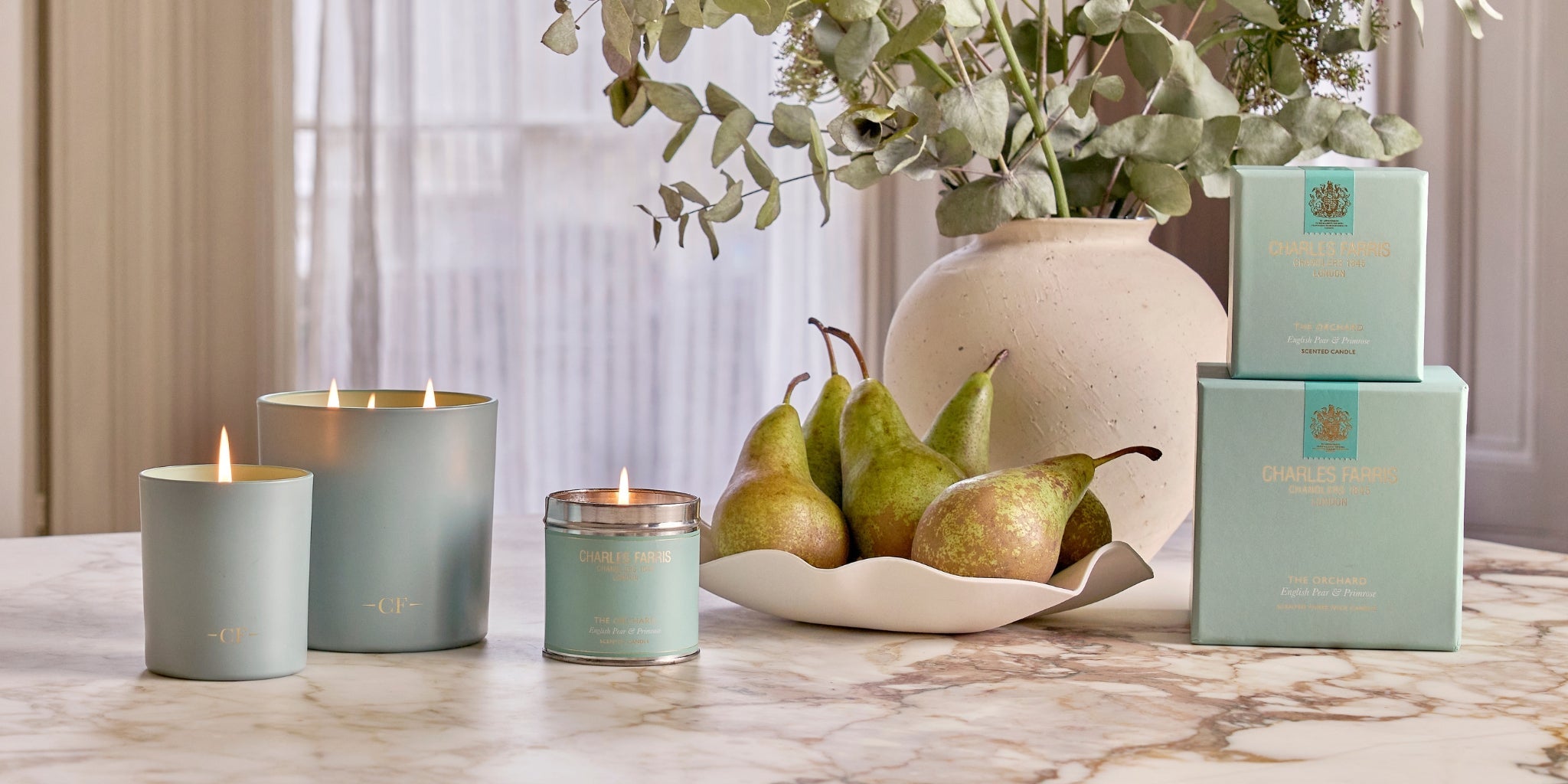 Charles Farris orchard collection scented candles 