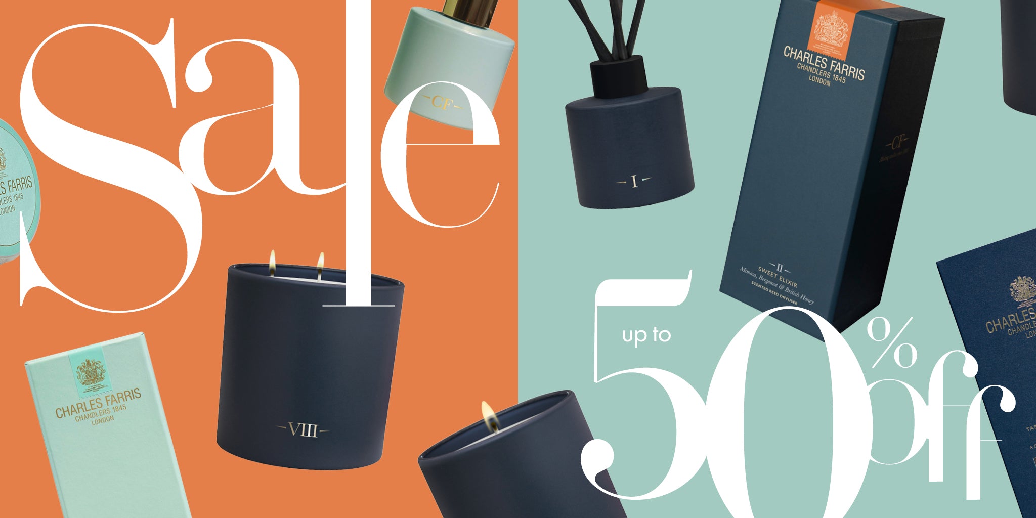 Charles Farris Warehouse sale homepage