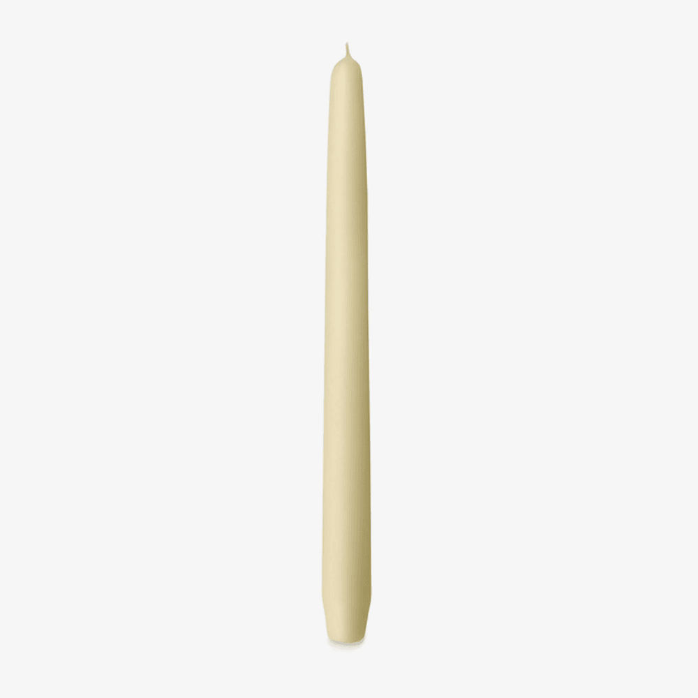 Charles Farris ivory tapered dinner candle