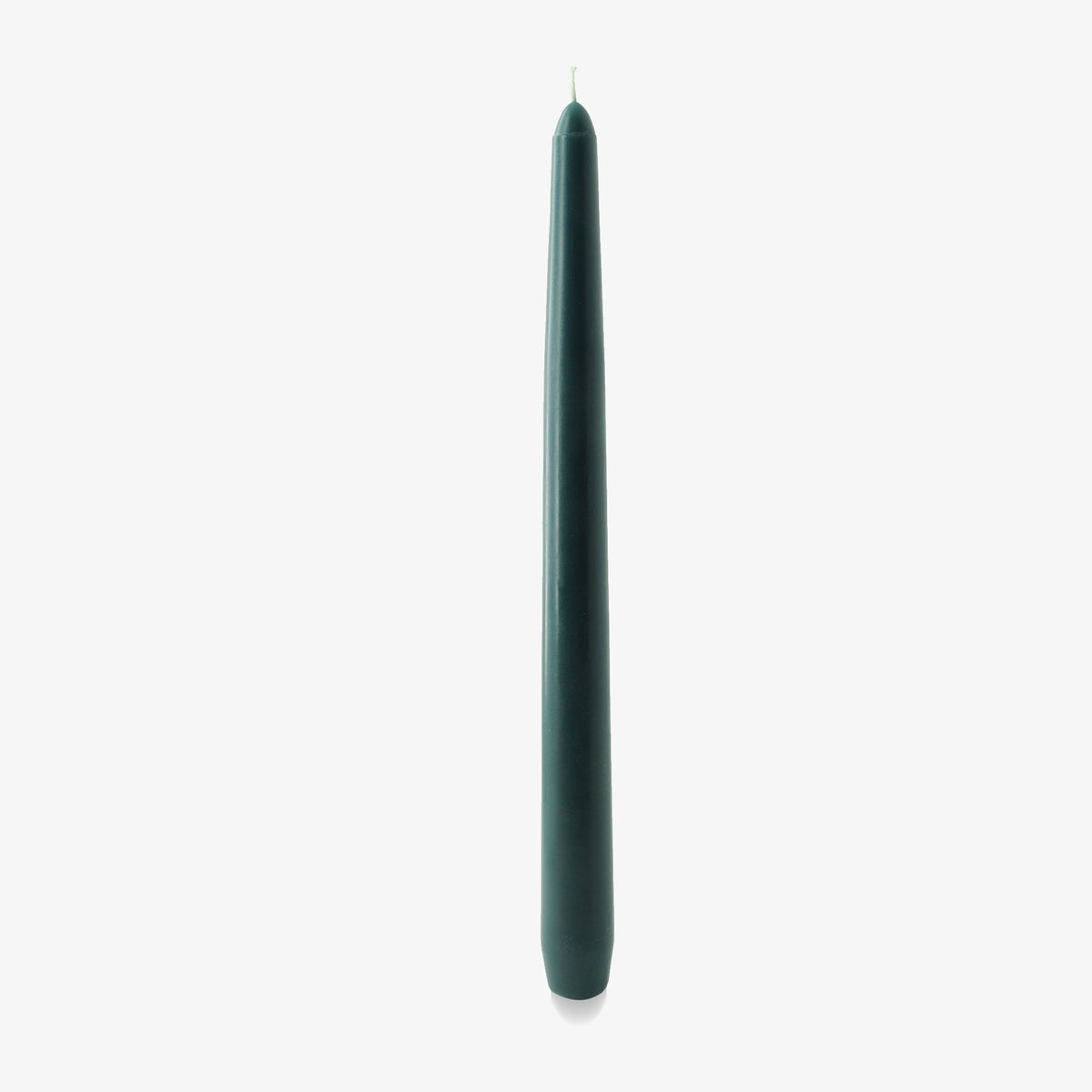Charles Farris dark evergreen tapered dinner candle