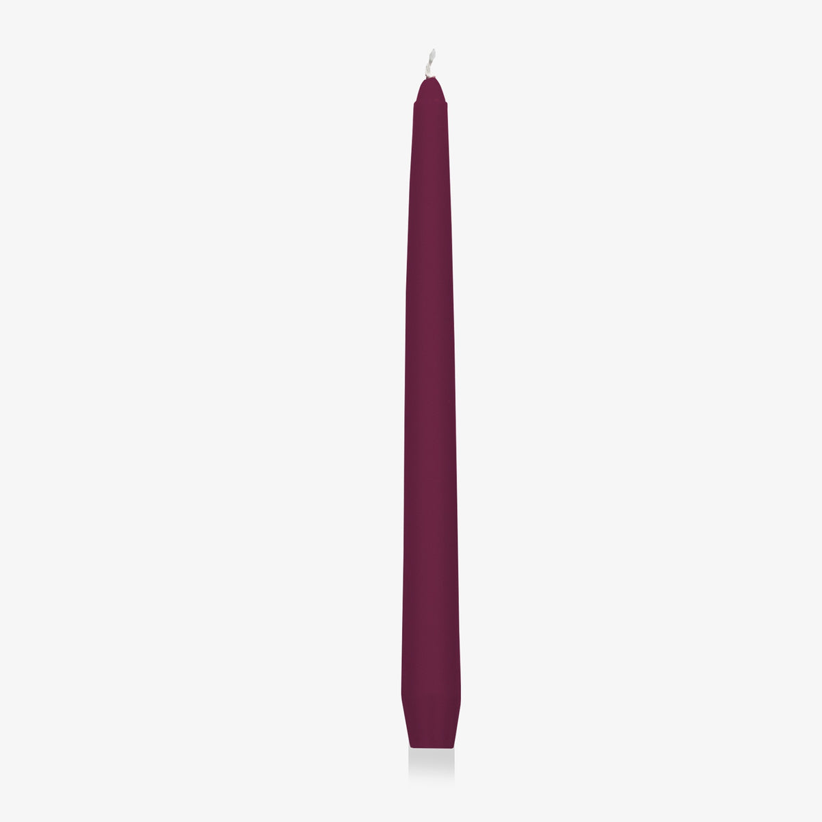 Charles Farris rose plum tapered dinner candle