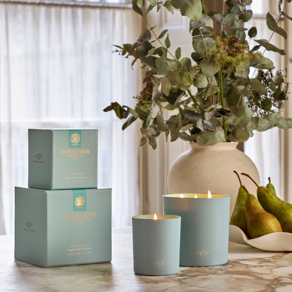 Charles Farris Orchard collection scented candles and home fragrances