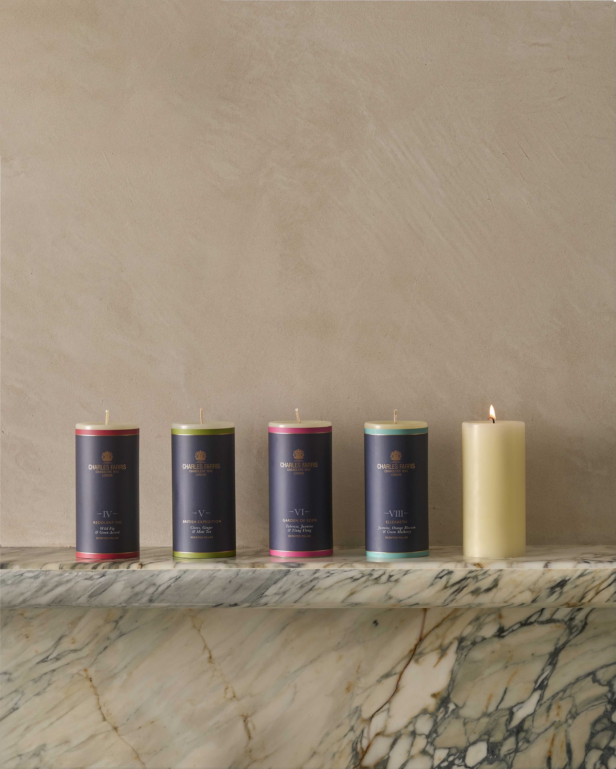 scented pillar collection