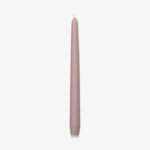 blush coloured tapered candle