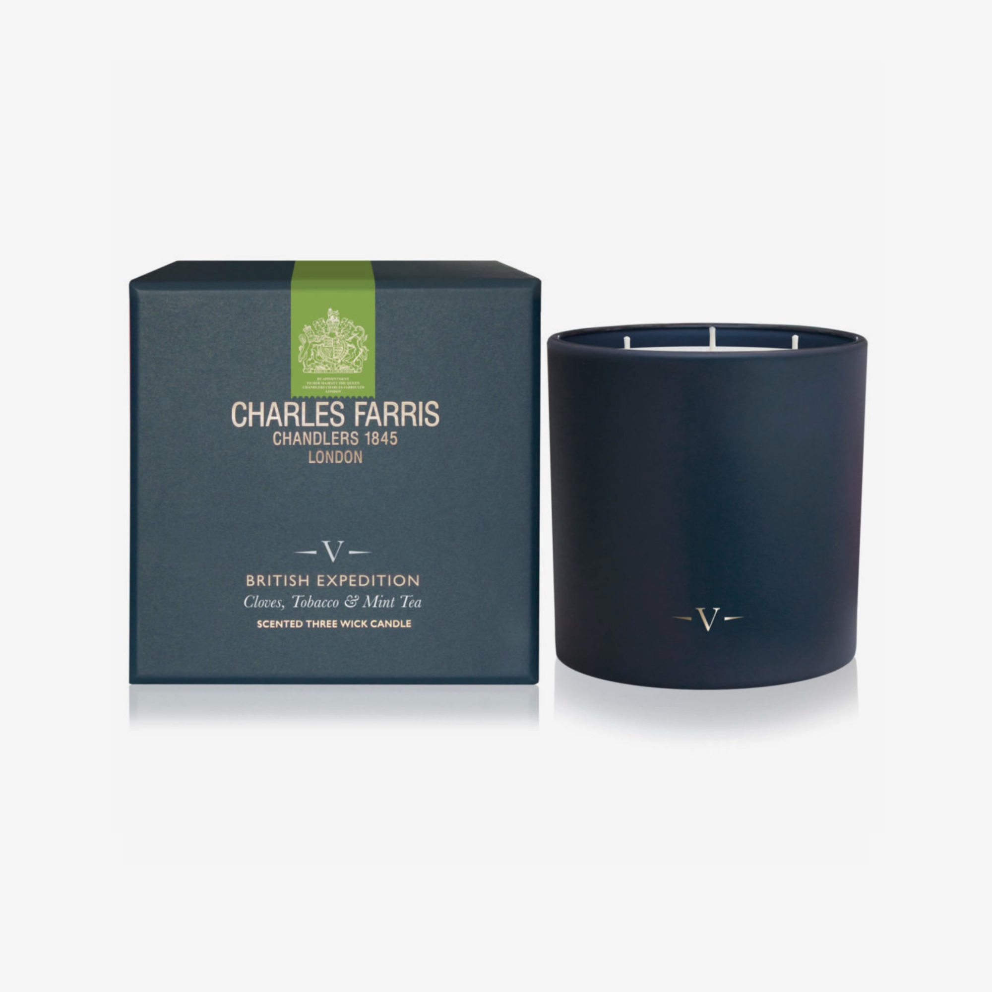 V British Expedition - 3 Wick Candle | Charles Farris