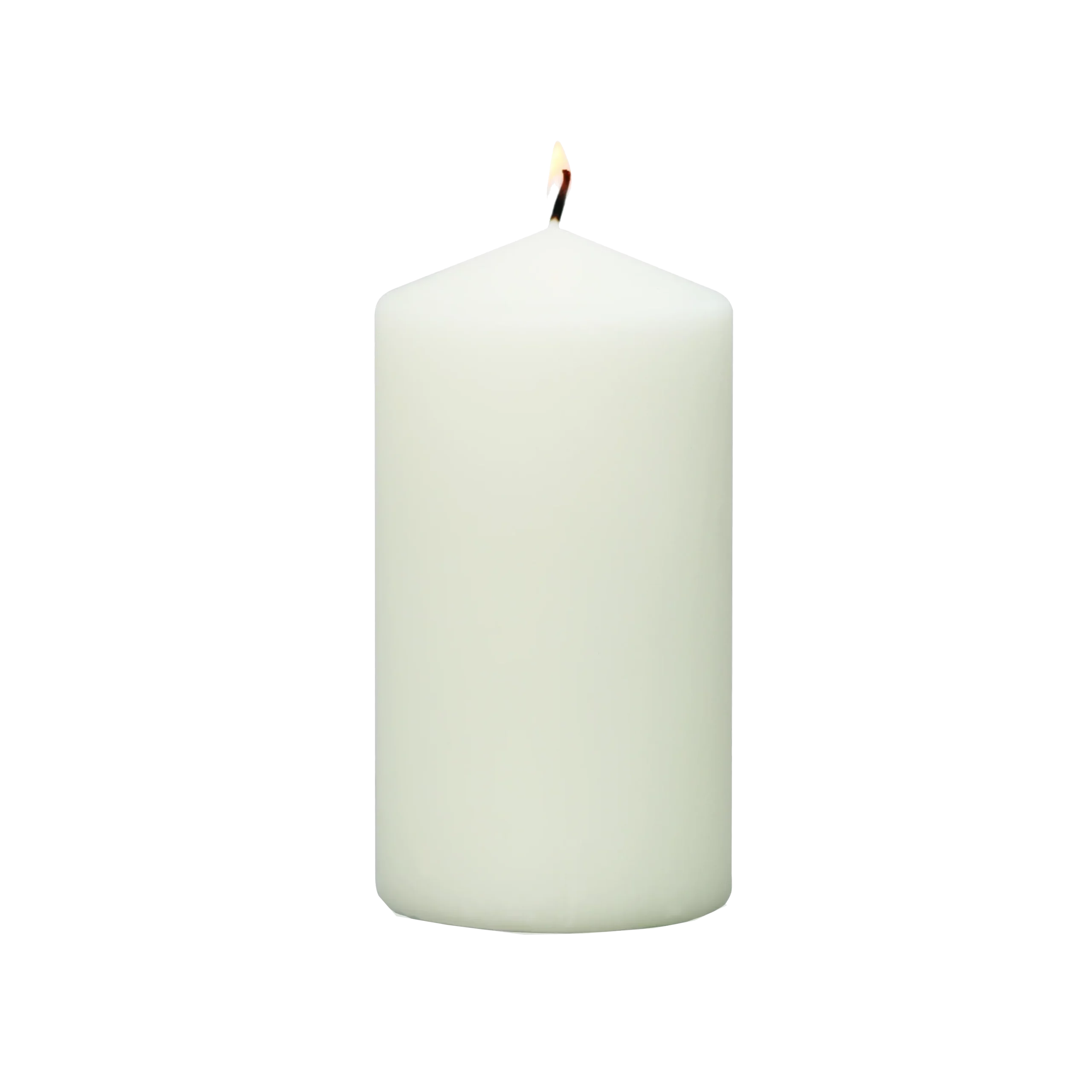 3 inch ivory pillar candle