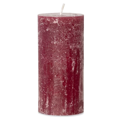 6 inch red pillar candle