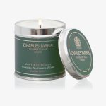 Charles Farris Winter Evergreen Tin Candle