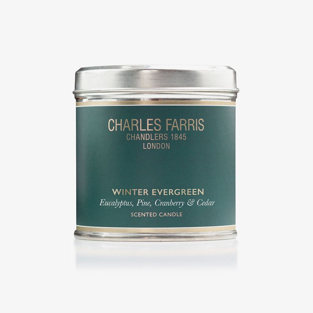 Charles Farris Winter Evergreen Tin