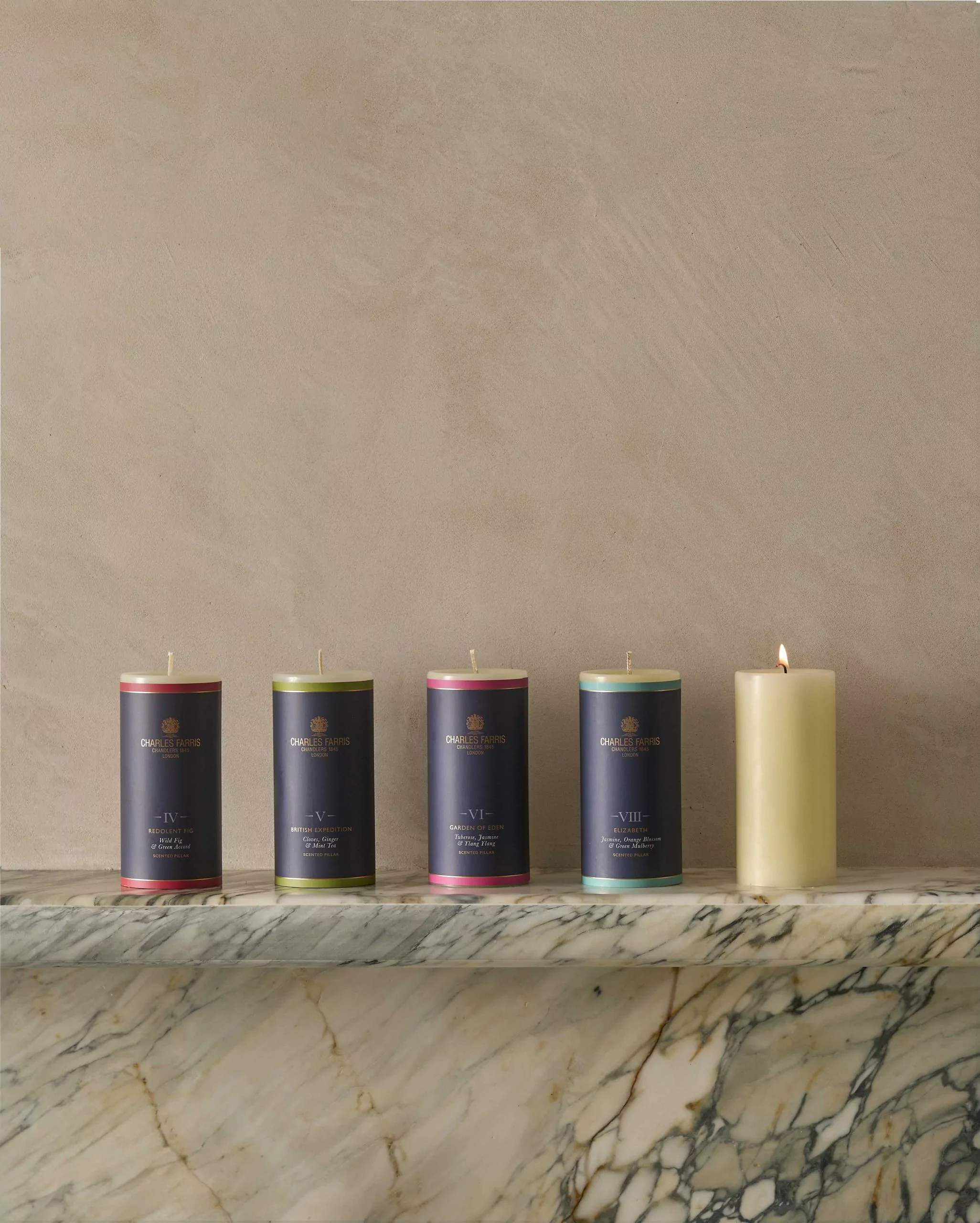 scented pillar collection