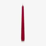 red coloured tapered candle