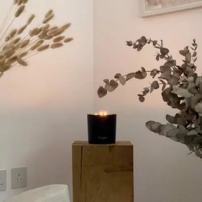 candle for valentines