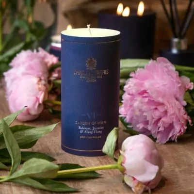 candles and flowers